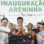 Naumi Amorim e Camilo Santana inauguram Areninha na Jurema