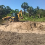 Ruas que dão acesso a lagoa são limpas