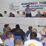 Prefeito participa de audiência sobre avanço do mar no litoral