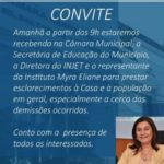 Presidenta da Câmara convoca população para sessão desta terça (12)