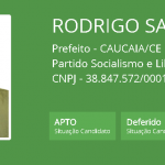 Rodrigo Santaella tem candidatura deferida pela Justiça Eleitoral