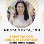 Emília Pessoa será sabatinada na Cauípe TV nesta sexta (16)