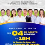 Naumi Amorim realiza convenção partidária no próximo domingo (4)