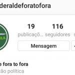 Campanha “federal de fora tô fora” cria conta nas redes sociais