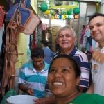 Pablo Rolim faz visita a mercado público e comício em Caucaia