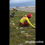 Voluntários fazem mutirão de limpeza no Cauípe