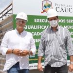 Prefeito Vitor Valim visita Ginásio Cazuzão e Mercado da Jurema