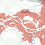 Projeção mostra como seria a inundação de RS em Caucaia e Região Metropolitana de Fortaleza