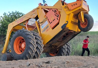 Supercarregadeira para terrenos inclinados é apresentada em Pernambuco